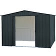 DURAMAX - Abri de jardin métal gris anthracite Duramax 7,75m² épaisseur 0,33mm - vignette