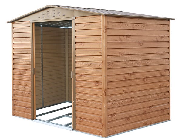 DURAMAX - Abri de jardin métal Alpine bois 4,78m² épaisseur 0,33mm - large
