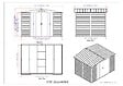 DURAMAX - Abri de jardin métal Alpine anthracite 7,81m² épaisseur 0,33mm - vignette