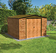 DURAMAX - Abri de jardin métal Alpine bois 9,75m² épaisseur 0,33mm - vignette