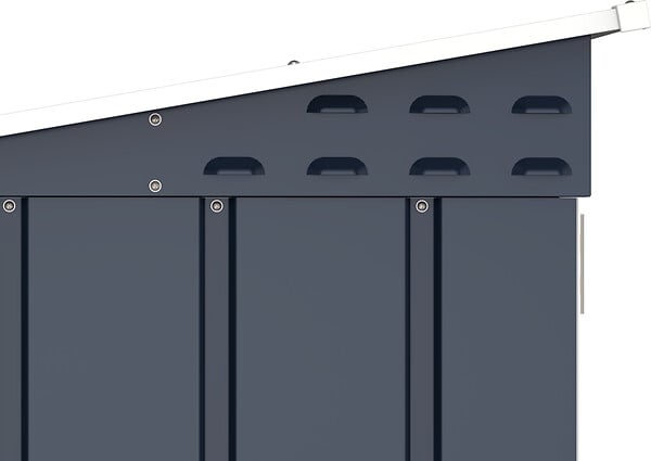 DURAMAX - Abri vélos Duramax métal 0,33mm 2,05m² + kit ancrage - anthracite - large