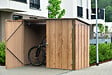 DURAMAX - Abri vélos Duramax métal 0,33mm 2,05m² + kit ancrage - bois - vignette