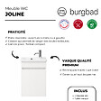 BURGBAD - Meuble WC lave-mains Joline Blanc mat - vignette