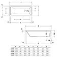 DURAVIT - Baignoire droite 150x70 Duravit No.1 - vignette