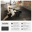 TECTAKE - Ensemble de 12 Dalles Carrées EVA - Tapis de sol, Sport noir - vignette