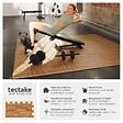 TECTAKE - Ensemble de 12 Dalles Carrées EVA - Tapis de sol, Sport imprimé bois - vignette