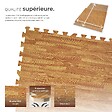 TECTAKE - Ensemble de 12 Dalles Carrées EVA - Tapis de sol, Sport imprimé bois - vignette