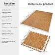 TECTAKE - Ensemble de 12 Dalles Carrées EVA - Tapis de sol, Sport imprimé bois - vignette