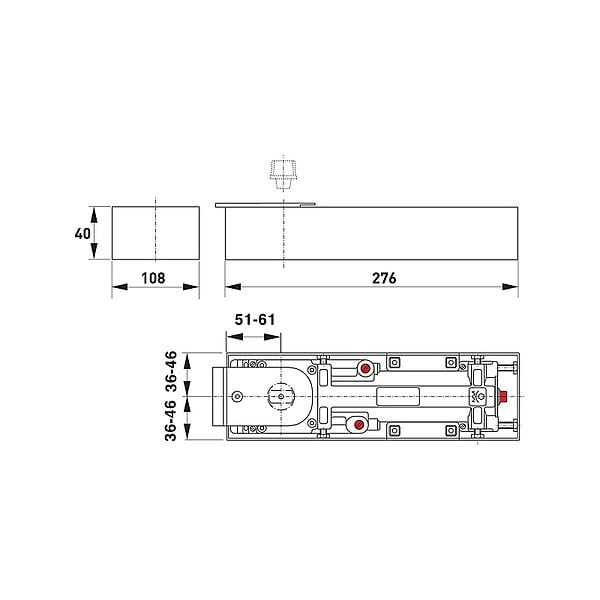 DORMA - Pivot modèle BTS 65 - large