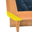 TECTAKE - Bac à Sable de Jardin Enfant en Bois avec 1 Toit et 1 Bâche 120x120x120cm bleu - vignette