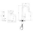 SWISS AQUA TECHNOLOGIES - Aurum set mitigeur lavabo + mitigeur cuisine Ceramia Timeless acier inoxydable, douchette extractible, or brossé (SATTMLBA285BG) - vignette