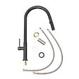 SWISS AQUA TECHNOLOGIES - Set mitigeur lavabo + mitigeur monocommande cuisine avec douchette extractible 2 jets, noir mat (SATBSBW288C) - vignette