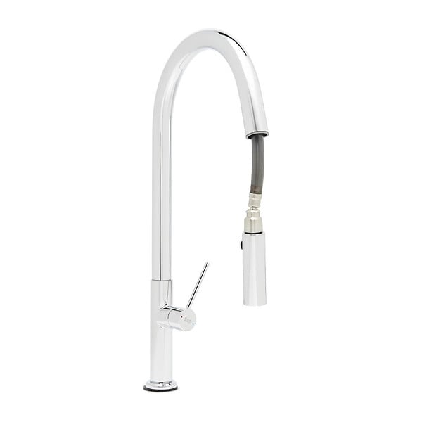 SWISS AQUA TECHNOLOGIES - set mitigeur lavabo haut + mitigeur cuisine avec douchette extractible et bras pivotant, chrome (SATINFBSD285) - large