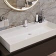 SWISS AQUA TECHNOLOGIES - set mitigeur lavabo sans vidage + mitigeur cuisine 36,3 cm avec bras pivotant, chrome (SATBSUR271CR) - vignette