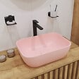 SWISS AQUA TECHNOLOGIES - Mood set mitigeur lavabo XL + mitigeur cuisine Ceramia Timeless acier inoxydable, douchette extractible, noir mat (SATBSMTKLBMC) - vignette