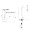 SWISS AQUA TECHNOLOGIES - Dark set mitigeur lavabo XL + mitigeur cuisine Ceramia TImeless acier inoxydable, douchette extractible, or (SATTMLDA285BG) - vignette
