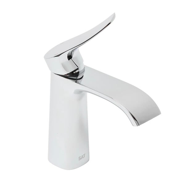 SWISS AQUA TECHNOLOGIES - set mitigeur lavabo avec bec cascade + mitigeur cuisine, douchette extractible et bras pivotant, chrome (SATINFBSDBS271) - large