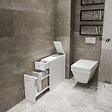 HABITAT ET JARDIN - Meuble de salle de bain en bois "Calencia" - 60 x 19 x 55 cm - Blanc - vignette