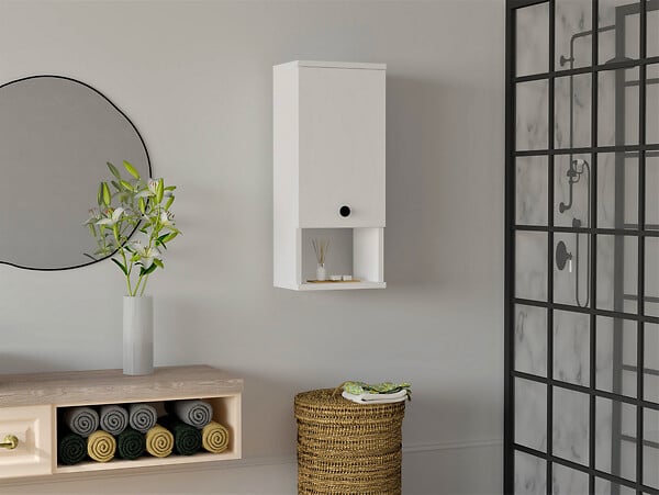 HABITAT ET JARDIN - Meuble de salle de bain en bois "Mis" - 30 x 21 x 71 cm - Blanc - large