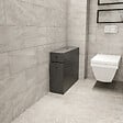 HABITAT ET JARDIN - Meuble de salle de bain en bois "Calencia" - 60 x 19 x 55 cm - Gris anthracite - vignette