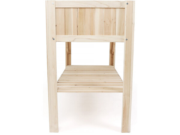 HABITAT ET JARDIN - Carré potager en bois sur pieds "Magnolia" - 115 x 57 x 90 cm - Beige - large