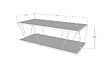 HABITAT ET JARDIN - Table basse en bois "Zisino" - 120 x 50 x 30 cm - Marron - vignette