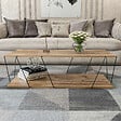 HABITAT ET JARDIN - Table basse en bois "Zisino" - 120 x 50 x 30 cm - Marron - vignette