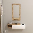 HABITAT ET JARDIN - Console avec miroir en bois "Vien " - 82 x 29 x 15 cm - Blanc - vignette
