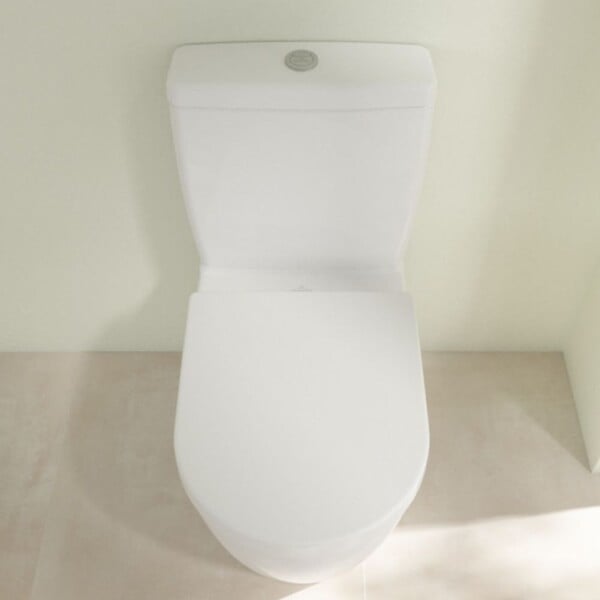 VILLEROY ET BOCH - WC à poser compact sans bride sortie horizontale  Avento avec abattant frein de chute - large