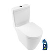 VILLEROY ET BOCH - WC à poser compact sans bride sortie horizontale  Avento avec abattant frein de chute + Nettoyant - vignette