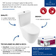VILLEROY ET BOCH - WC à poser compact sans bride sortie horizontale  Avento avec abattant frein de chute + Nettoyant - vignette