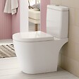VILLEROY ET BOCH - WC à poser compact sans bride sortie horizontale  Avento avec abattant frein de chute + Nettoyant - vignette
