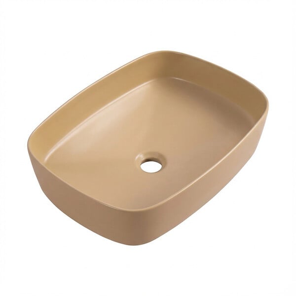 CERAMIA - Ceramia PixL 50 x 37,5 x 13,5 cm vasque à poser Infinitio, sans trop-plein, moka (CEPX4937MOM) - large