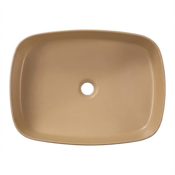 CERAMIA - Ceramia PixL 50 x 37,5 x 13,5 cm vasque à poser Infinitio, sans trop-plein, moka (CEPX4937MOM) - large