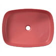 CERAMIA - Ceramia Vasque à poser rectangulaire 50 x 37,5 x 13,5 cm sans trop-plein rose mat PixL (CEPX4937PM) - vignette