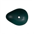 CERAMIA - Vasque à poser design asymétrique 50,5 x 38 x 19 cm sans trop-plein vert mat PixL (CEPX5038GEM) - vignette
