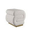 HABITAT ET JARDIN - Pouf en bois "Sally" 40 x 42 x 42 cm - Crème - vignette