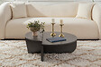 HABITAT ET JARDIN - Table basse en bois "Orion" 90 x 60 x 30 cm - Anthracite - vignette