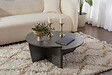 HABITAT ET JARDIN - Table basse en bois "Orion" 90 x 60 x 30 cm - Anthracite - vignette