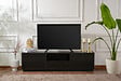 HABITAT ET JARDIN - Meuble TV en bois "Vanguard" 160 x 30 x 42 cm - Bois Noir - vignette