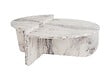 HABITAT ET JARDIN - Table basse en bois "Orion" 90 x 60 x 30 cm - Marbre de Freesia - vignette