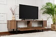 HABITAT ET JARDIN - Meuble TV en bois "Serenity" 180 x 30 x 50 cm - Noyer - vignette