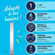 GROHE - Douchette 1 jet Vitalio Joy Cube Stick chromé avec flexible 150 et support carré - vignette