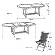 HAPPY GARDEN - Salon de jardin en teck LOMBOK - table ovale extensible - 10 places - vignette