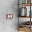 SCHNEIDER - Plaque 2 postes, Rose grenat, Odace - vignette