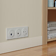 SCHNEIDER - Prise affleurante + chargeur USB-C 18W Power Delivery, blanc , Odace - vignette