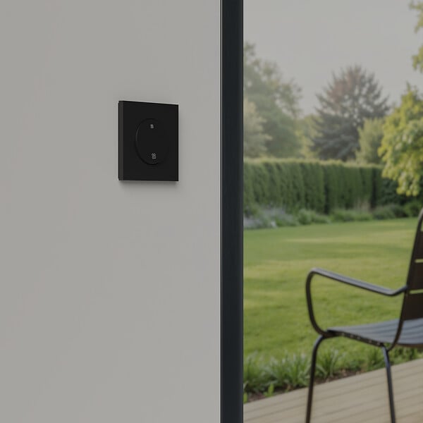 SCHNEIDER - Interrupteur VMC ou poussoir, vitesse lente / rapide, 10AX, noir, Odace - large