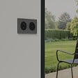 SCHNEIDER - Va-et-vient témoin ou poussoir lumineux, 10AX, LED vert 0,15mA, noir, Odace - vignette
