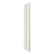 SCHNEIDER - Plaque métal 2 postes effet Laiton support blanc, Odace - vignette
