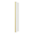 SCHNEIDER - Plaque métal 2 postes effet Laiton support blanc, Odace - vignette